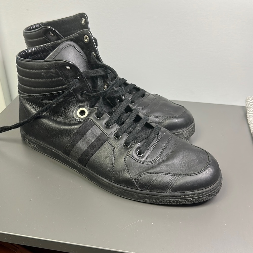 AUTHENTIC Gucci Hightop Mens Viaggio Sneaker size 12